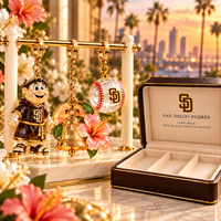 San Diego Baseball Fan Bag Charm Set