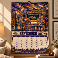 Baltimore Football Fan 2027 Wall Calendar