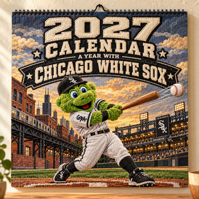 Chicago Baseball Fan 2027 Wall Calendar
