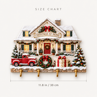 Red Truck Christmas Story Wall Key Holder